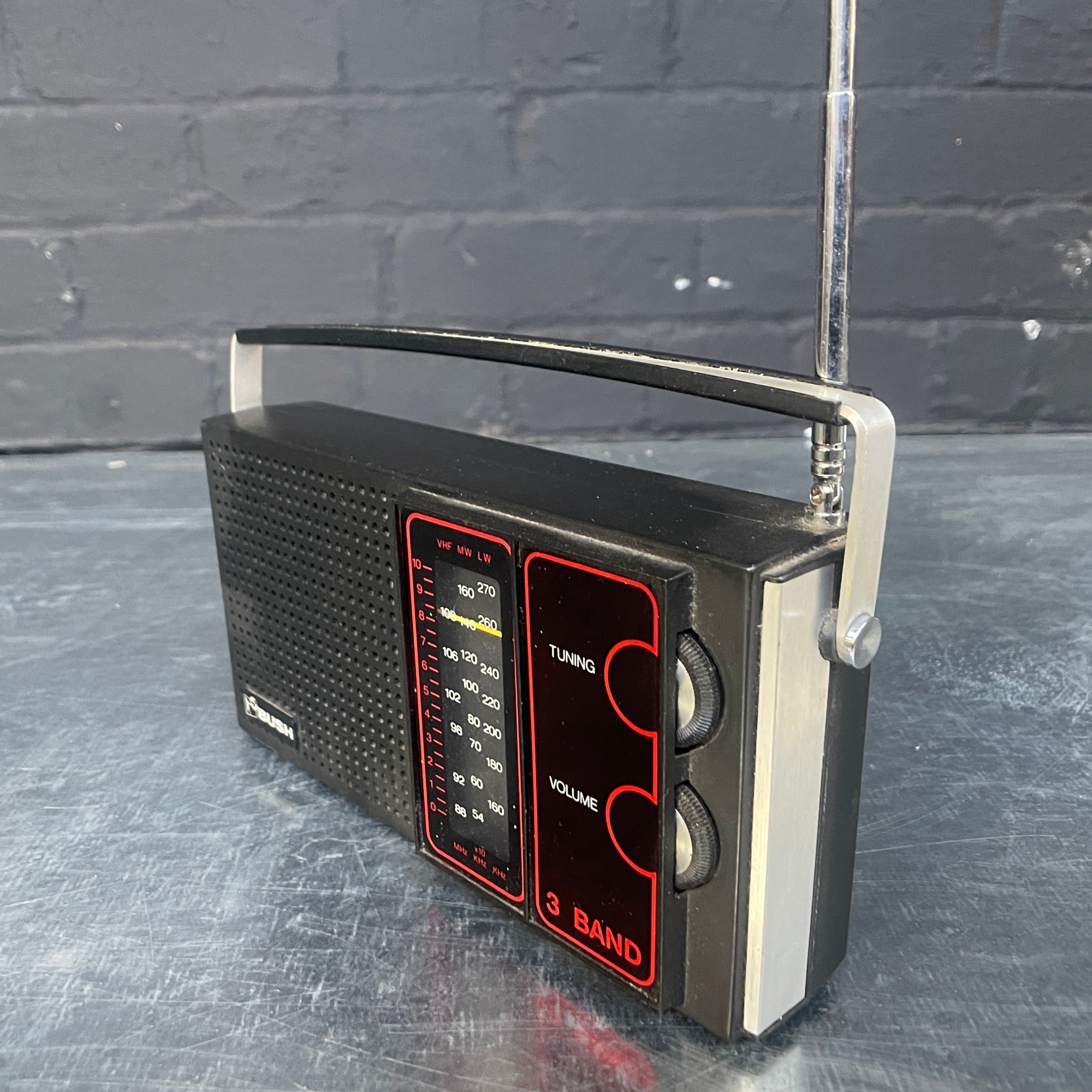 Industrial powerhouse props prop rental hire vintage tv movie film set dec Bush portable radio boxed 1970