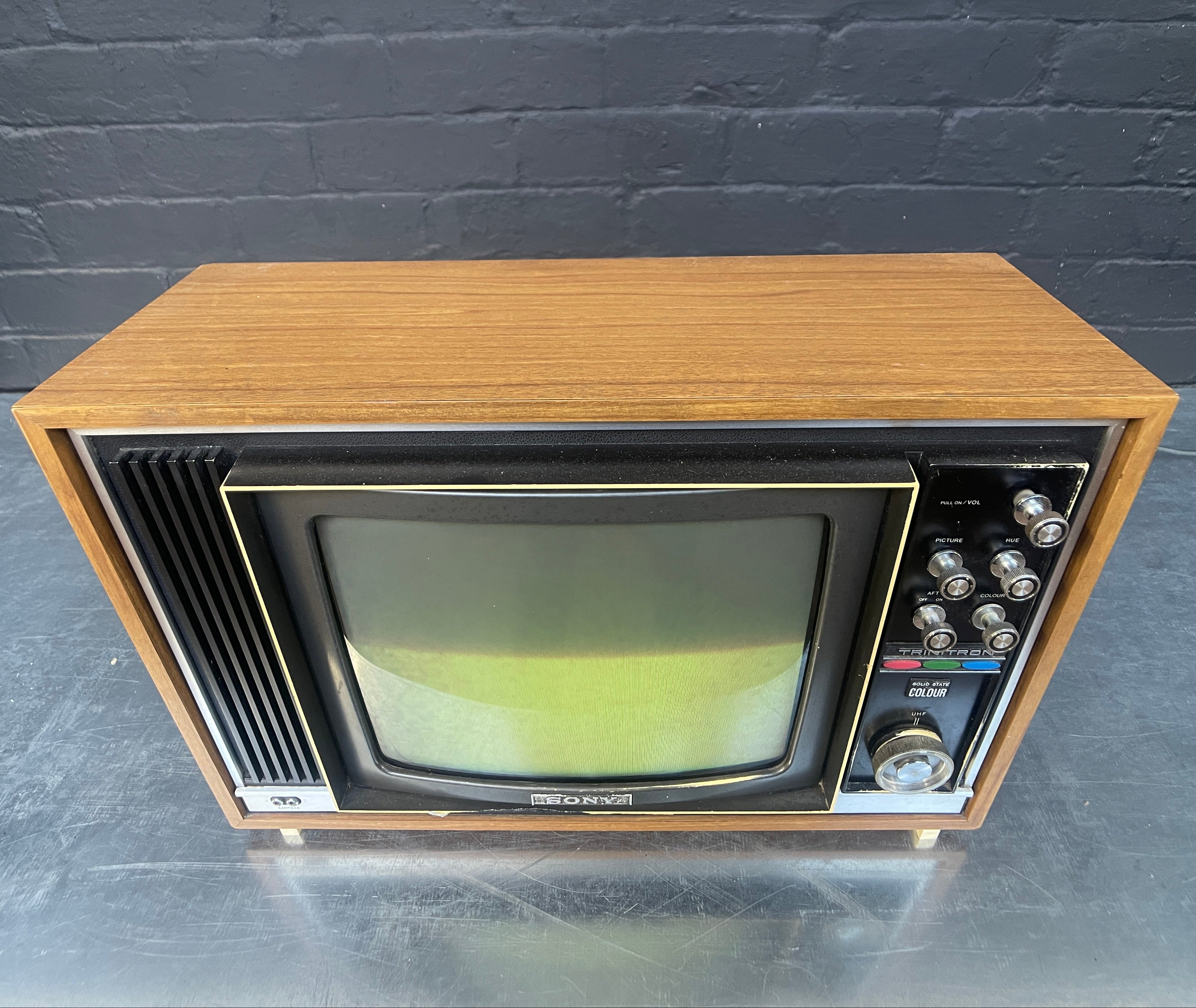 Industrial powerhouse props prop rental hire vintage tv movie film set dec Sony Trinitron television 1970 1970's 2
