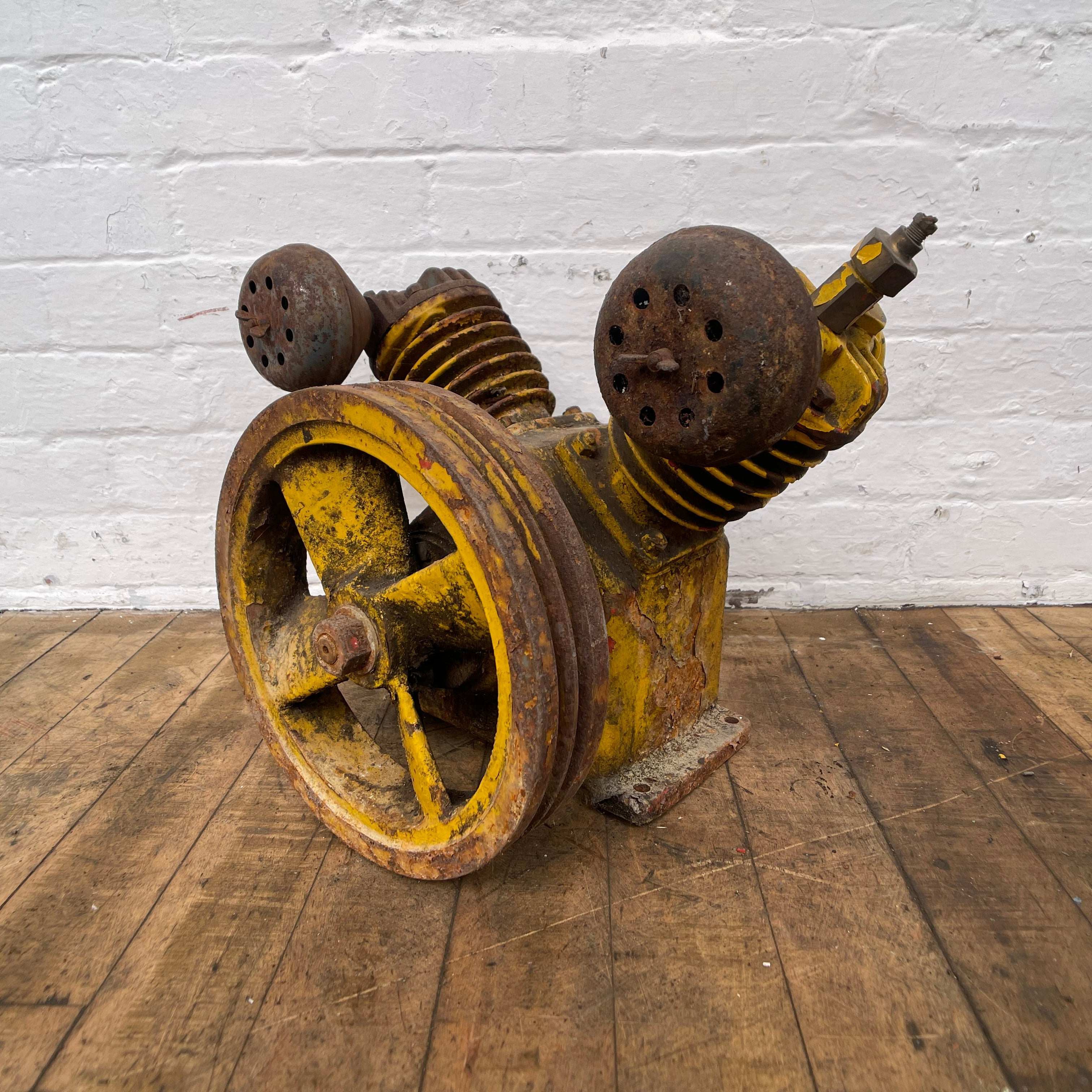 Industrial powerhouse props prop rental hire vintage tv movie film set dec air compressor pump