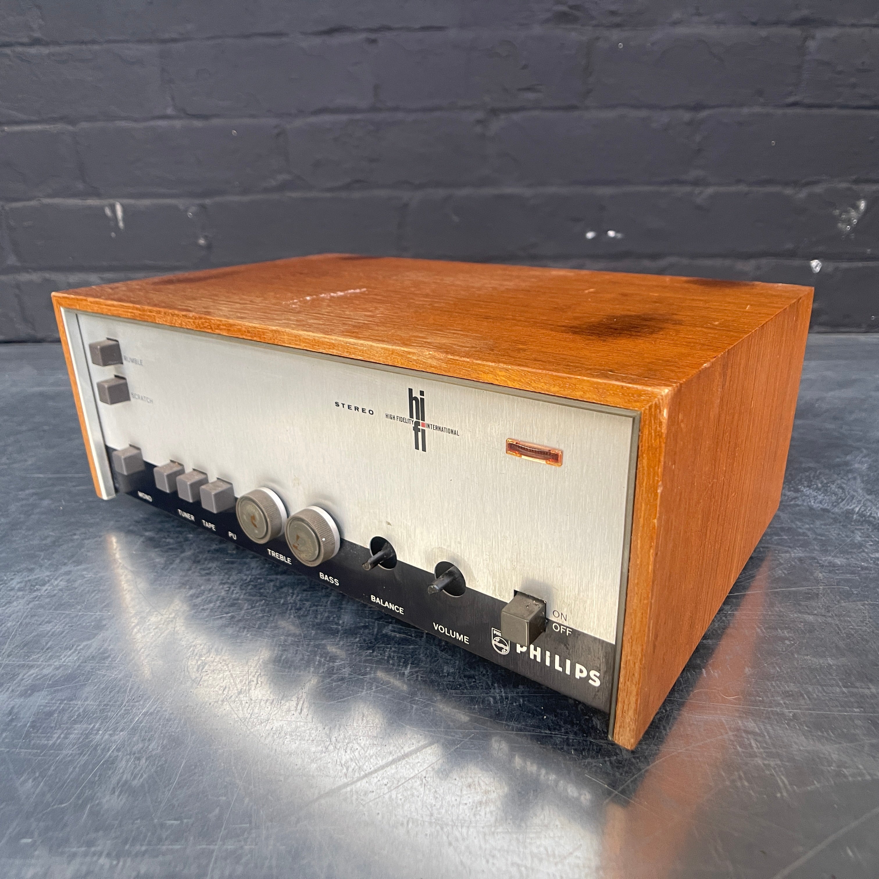 Industrial powerhouse props prop rental hire vintage tv movie film set dec amplifier radio Philips 1