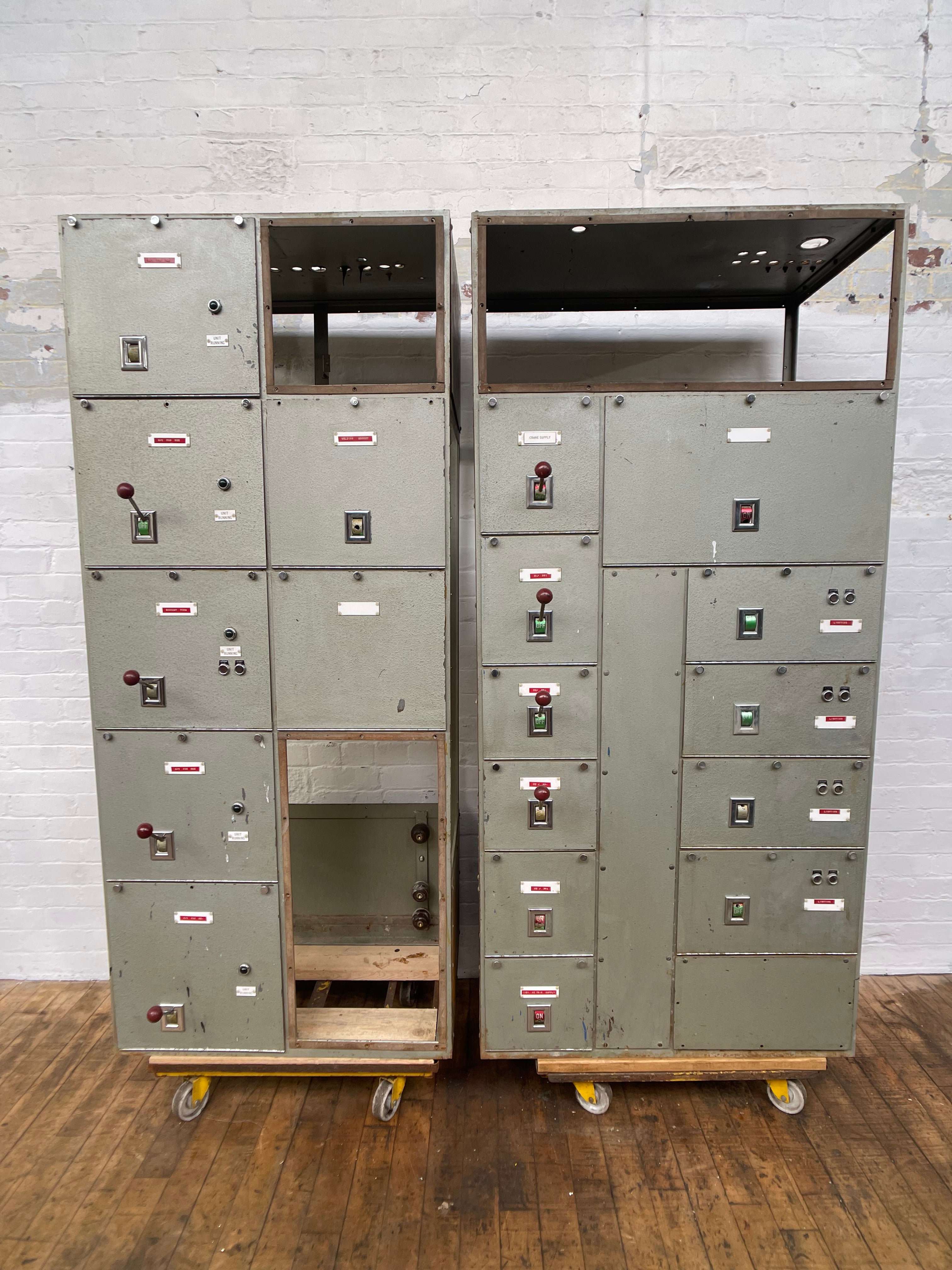 Industrial powerhouse props prop rental hire vintage tv movie film set dec factory switchgear