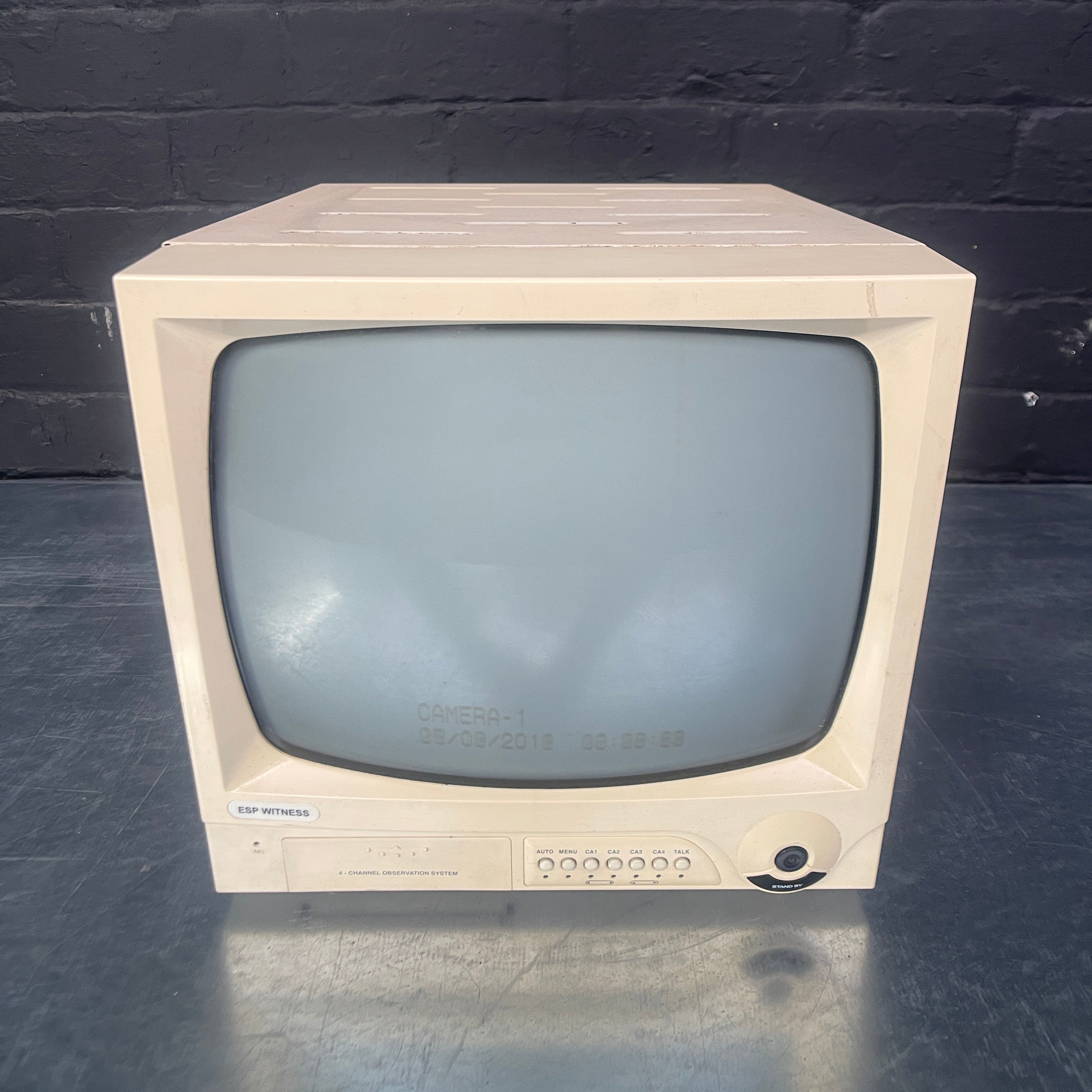 Industrial powerhouse props prop rental hire vintage tv movie film set dec monitor CCTV computer computing