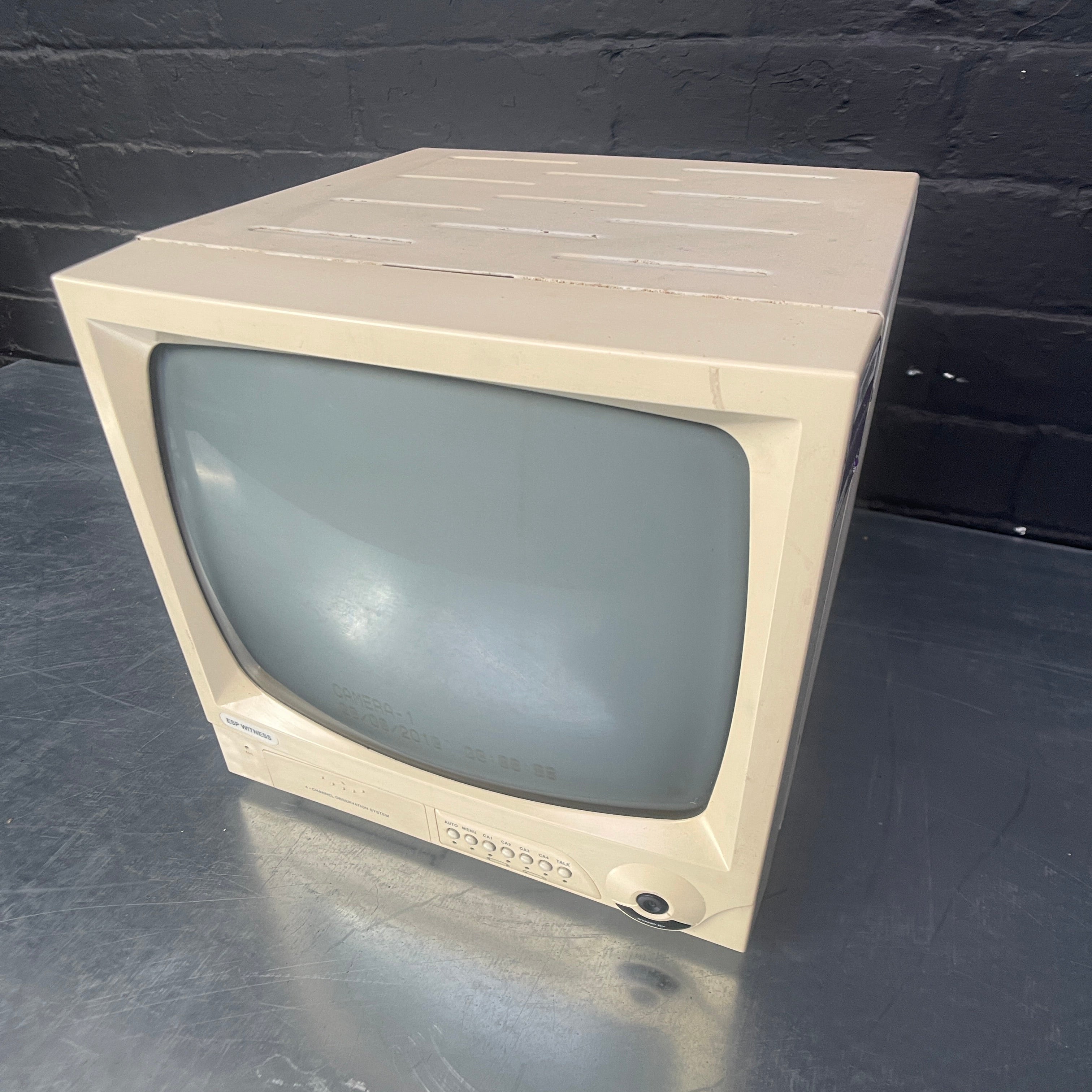 Industrial powerhouse props prop rental hire vintage tv movie film set dec monitor CCTV computer computing screen