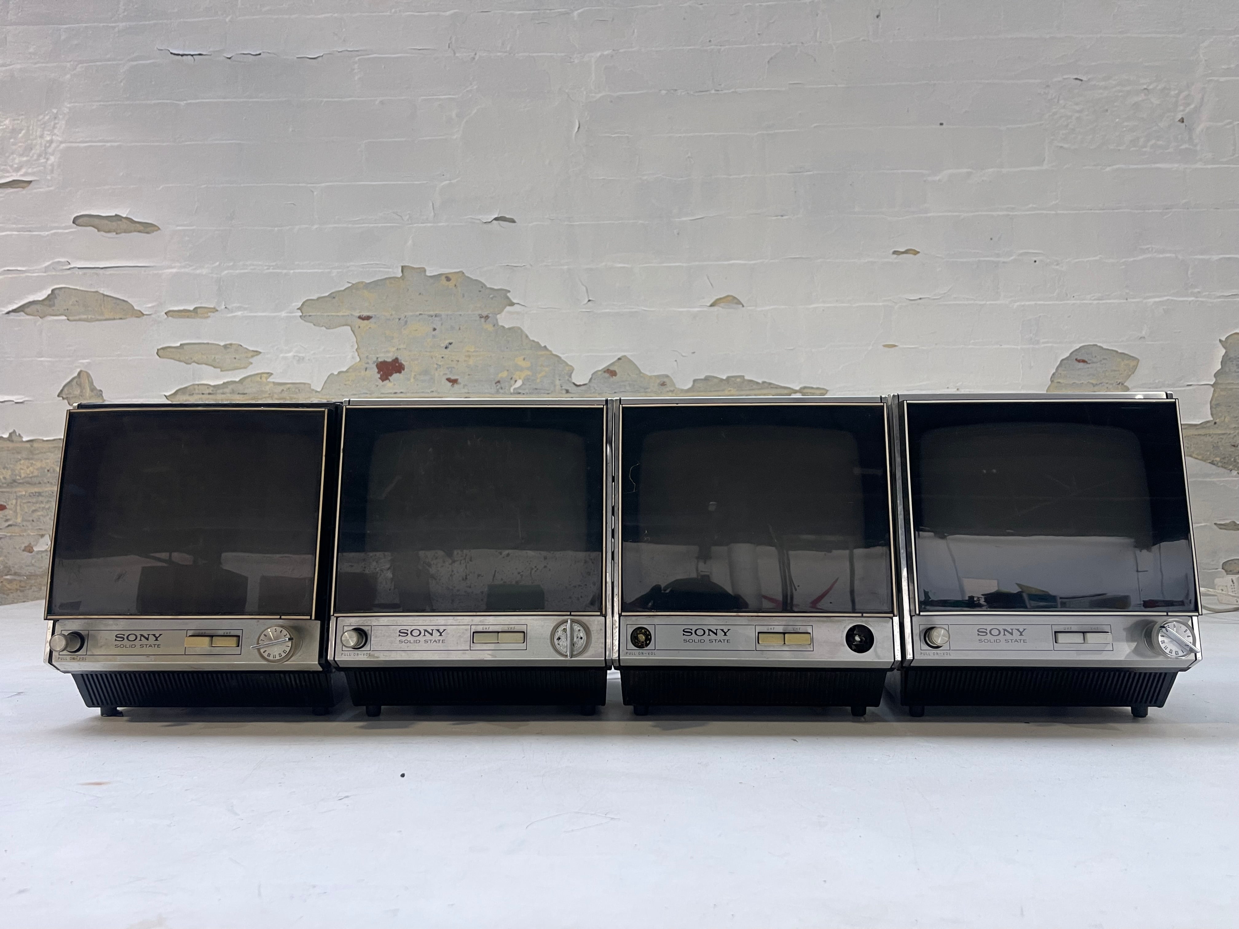 Industrial powerhouse props prop rental hire vintage tv movie film set dec portable sony tv television