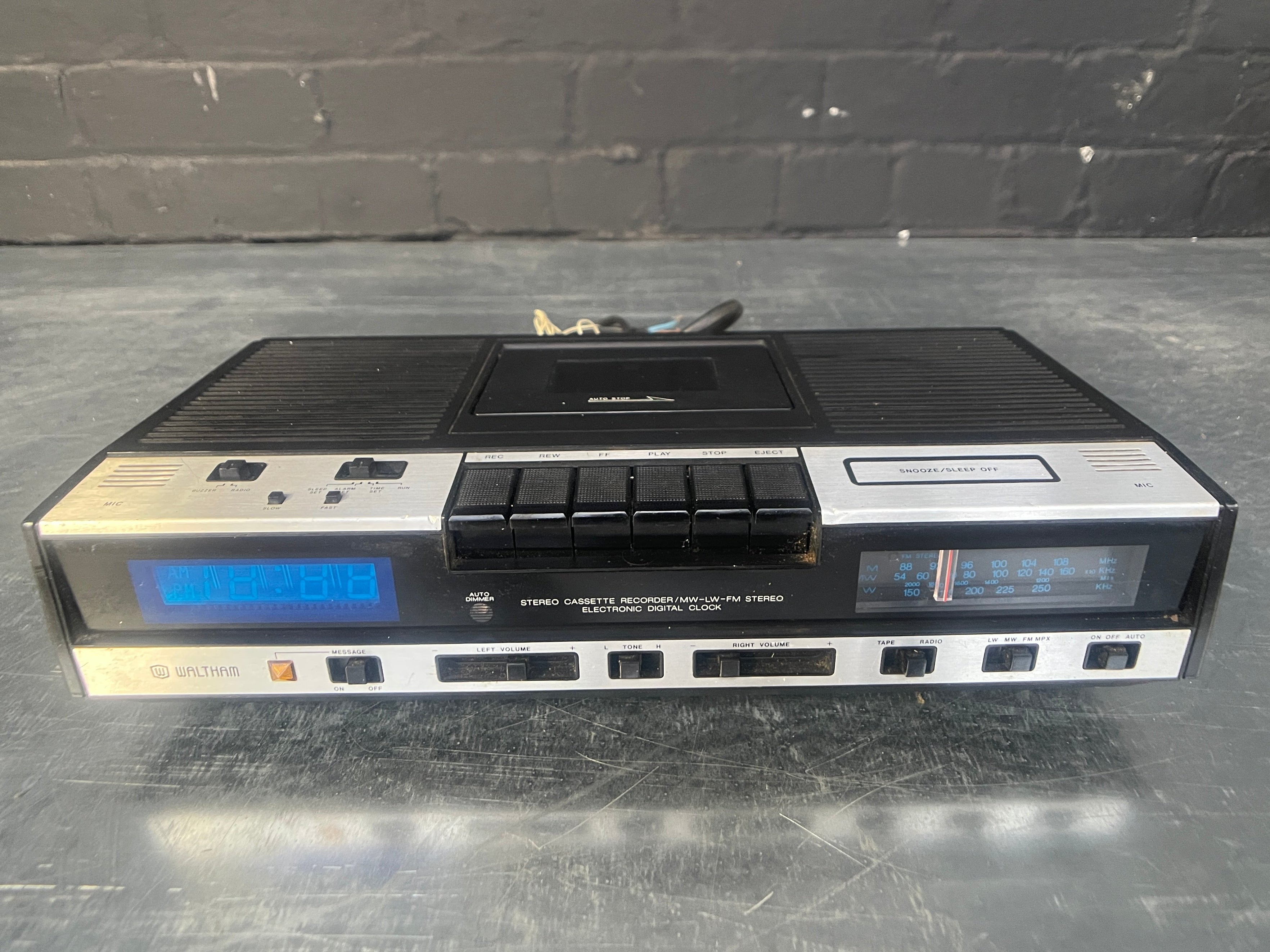 Industrial powerhouse props prop rental hire vintage tv movie film set dec radio cassette alarm player