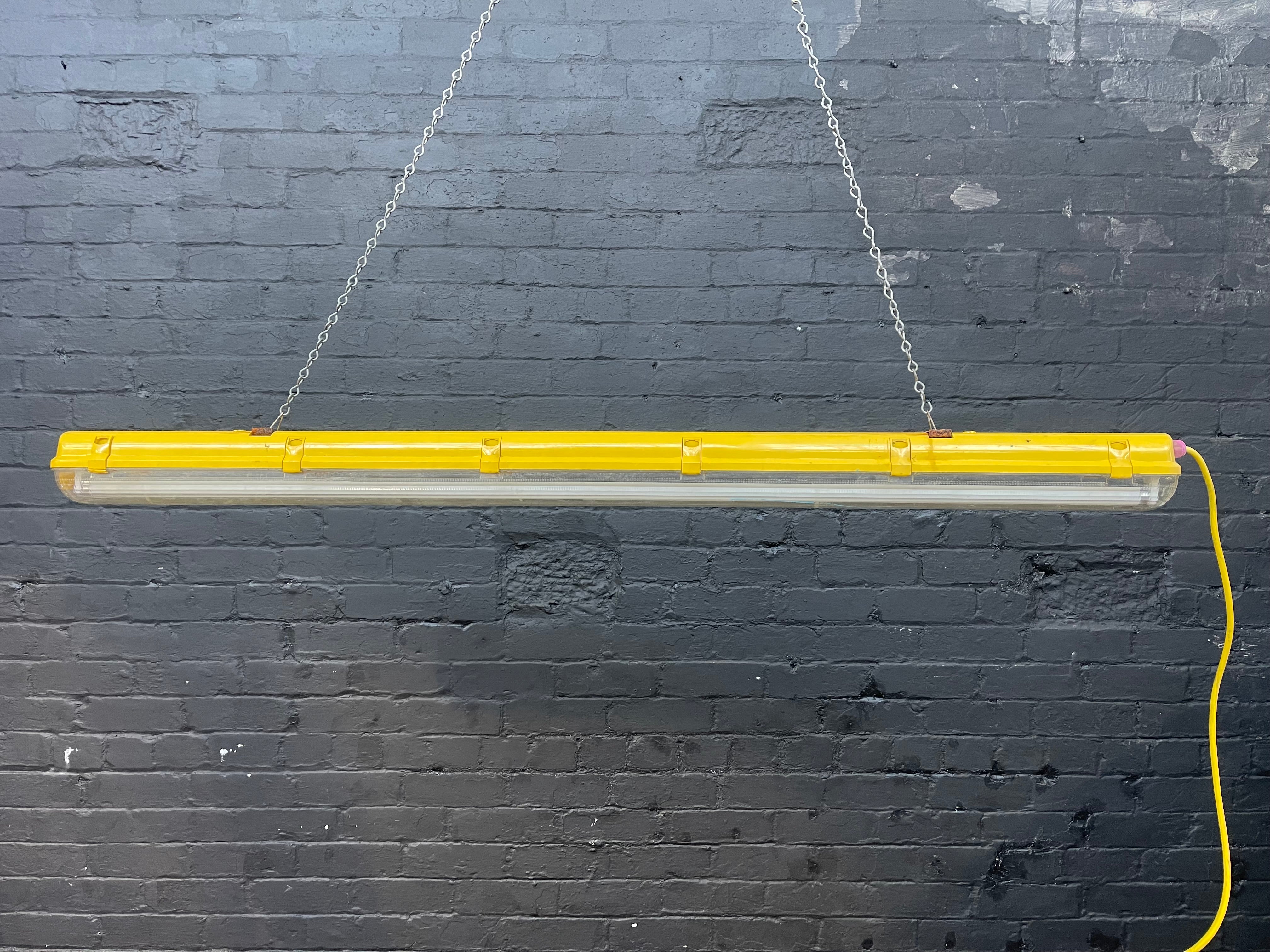 Industrial powerhouse props prop rental hire vintage tv movie film set dec yellow strip light lighting lights 1