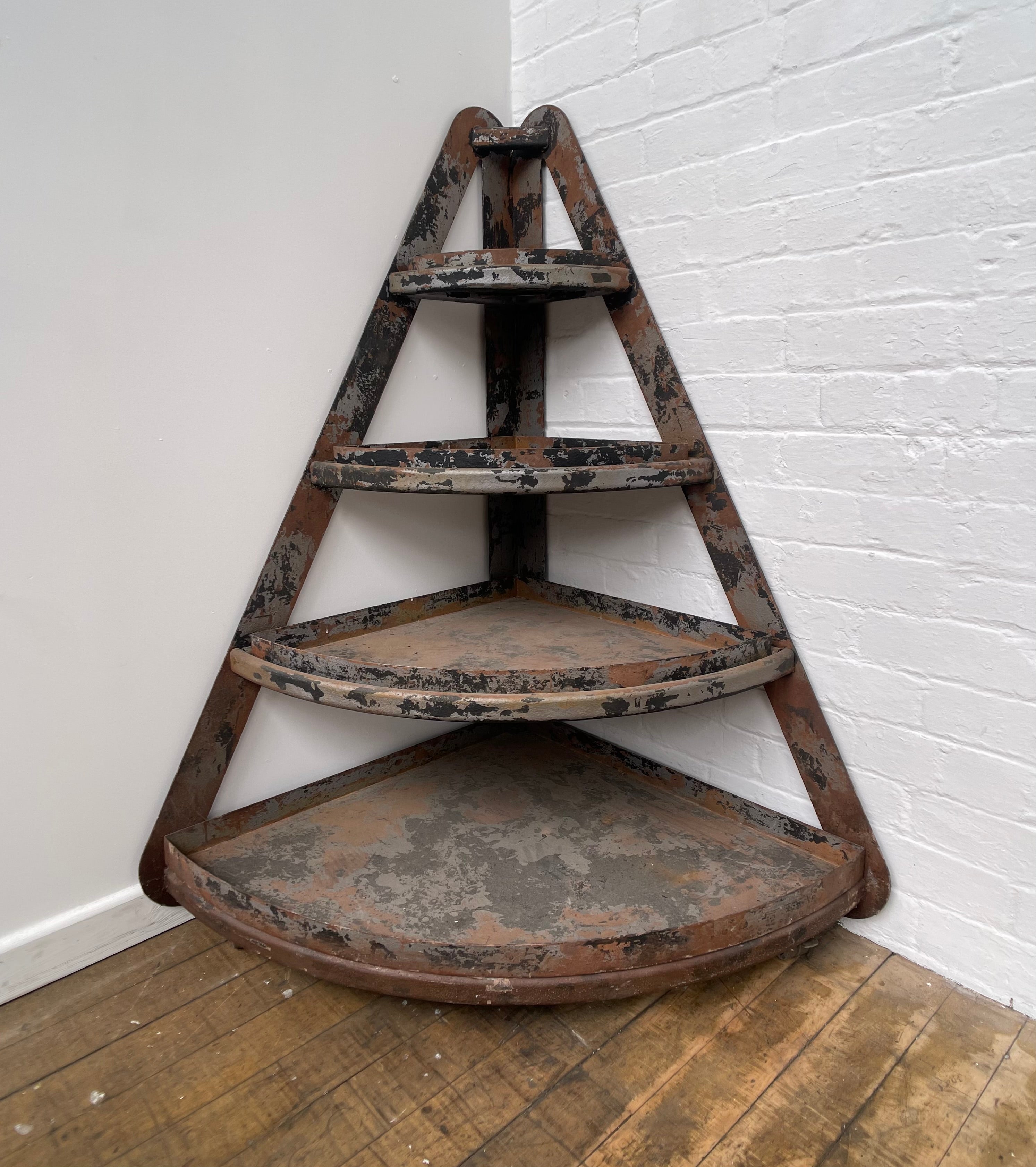 Powerhouse props industrial shelf shelving corner unit shelves, hire rental movie