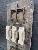 Industrial powerhouse props prop rental hire vintage tv movie film set dec Fuse switch panel switchgear 2