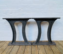 Industrial, powerhouse, props, prop, rental, hire, vintage, tv, movie, film, set dec, cast iron table legs 2