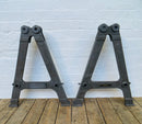 Industrial, powerhouse, props, prop, rental, hire, vintage, tv, movie, film, set dec, cast iron table legs 3