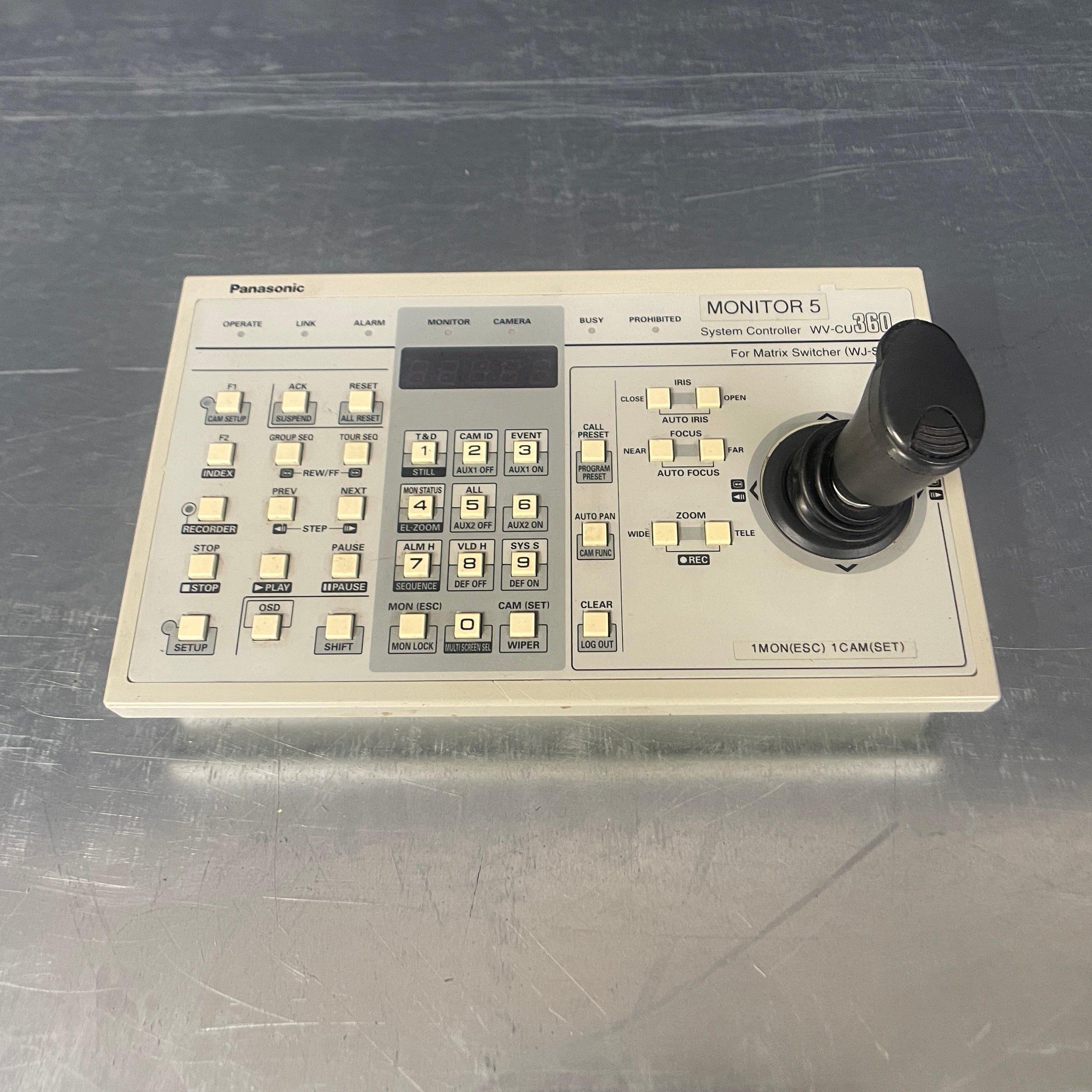 Industrial powerhouse props prop rental hire vintage tv movie film set dec computer computing joystick cctv operator