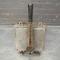 Industrial powerhouse props prop rental hire vintage tv movie film set dec electrical switchgear isolator