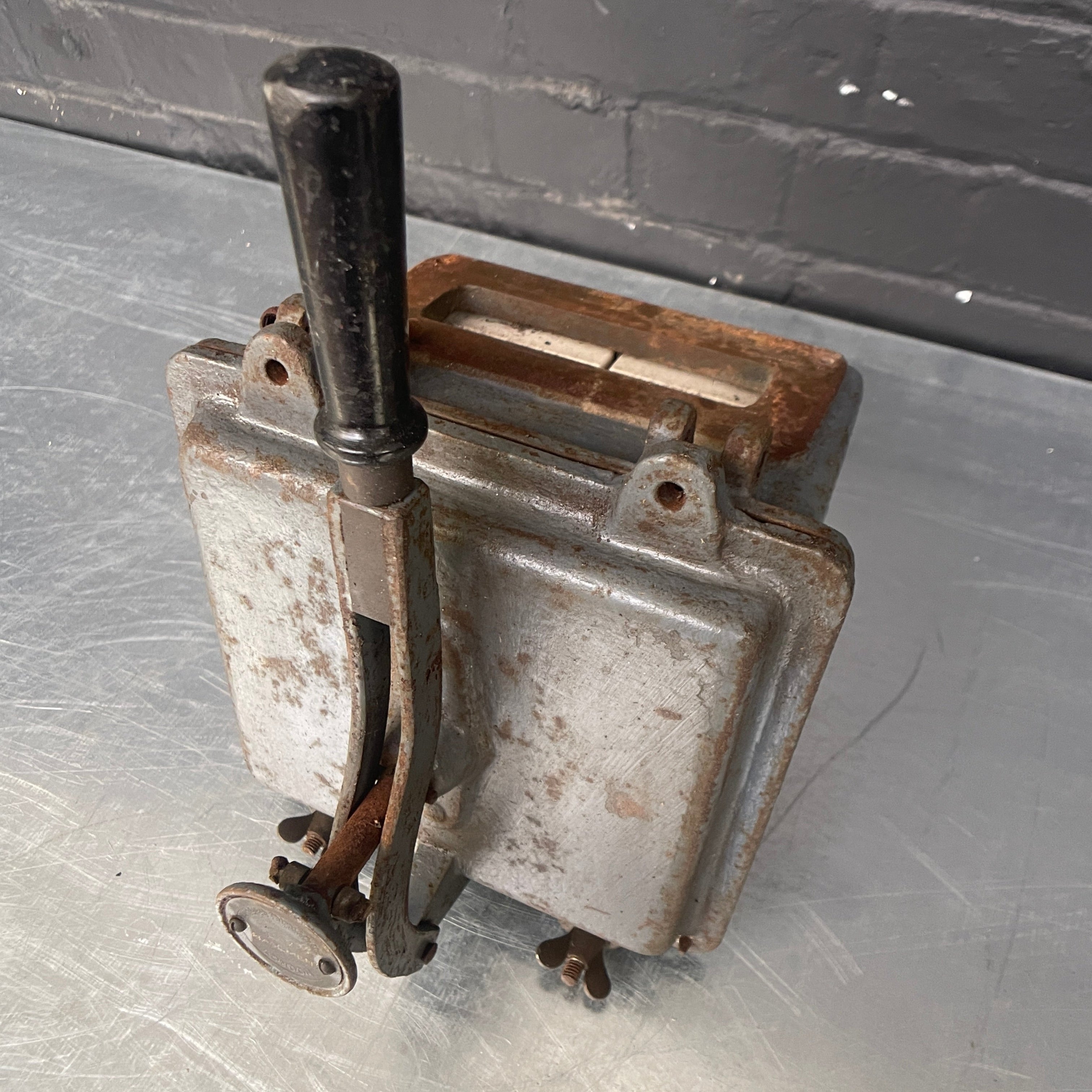 Industrial powerhouse props prop rental hire vintage tv movie film set dec electrical switchgear isolator 1