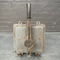 Industrial powerhouse props prop rental hire vintage tv movie film set dec electrical switchgear isolator handle