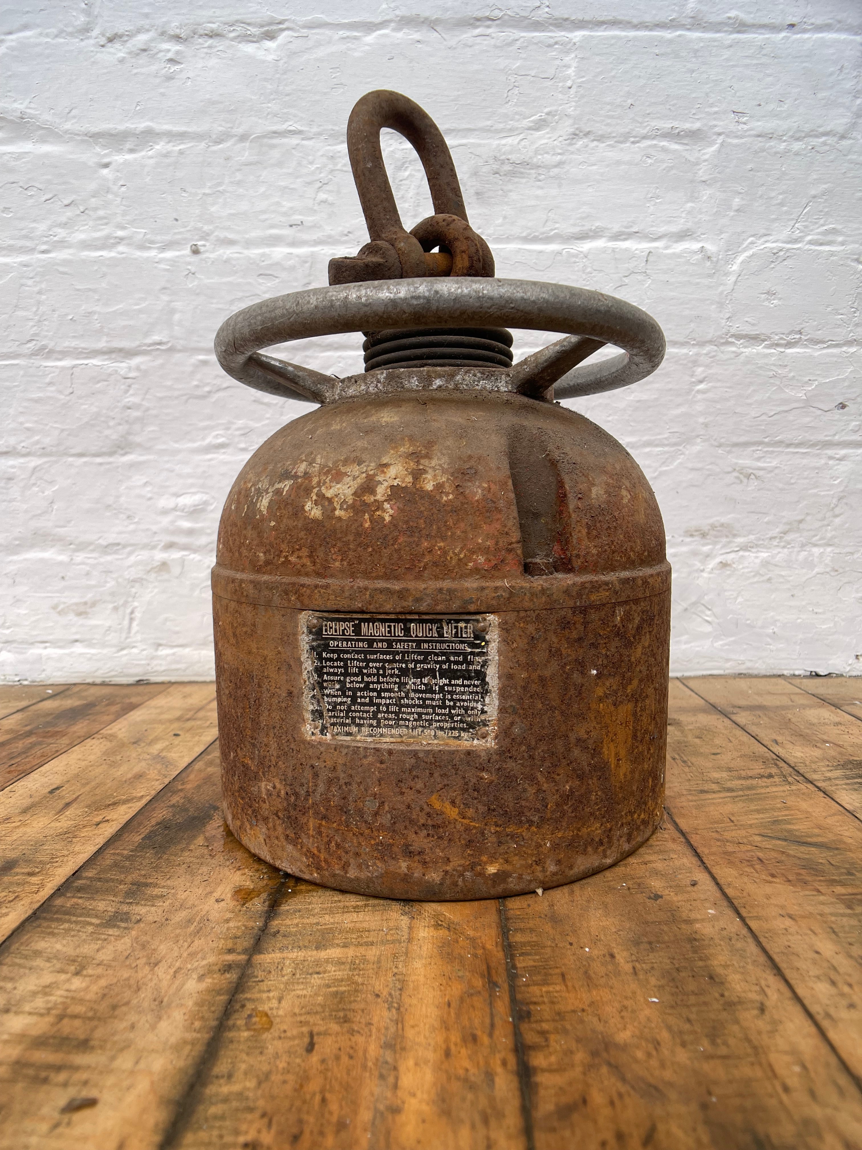 Industrial powerhouse props prop rental hire vintage tv movie film set dec magnetic lifter lifting