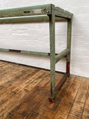 Powerhouse_props_industrial_green_table_legs_workbench_rental_hire 4