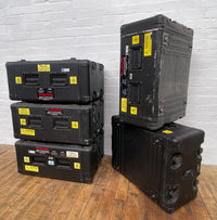 Powerhouse props industrial heavy duty black flightcases boxes large rental hire 1