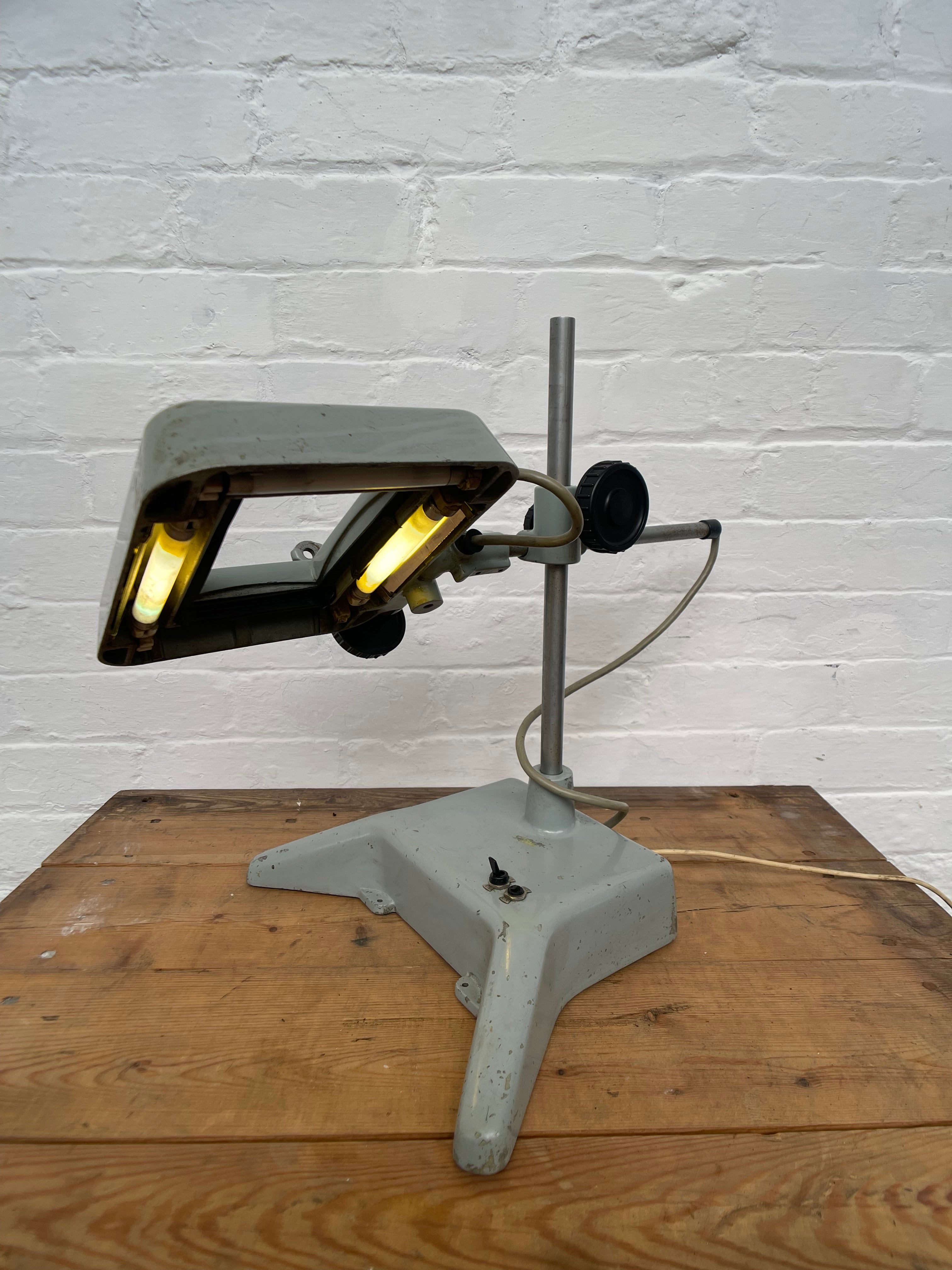 Powerhouse props industrial magnifying magnifyer viewing stand lab equipment hire rental 1