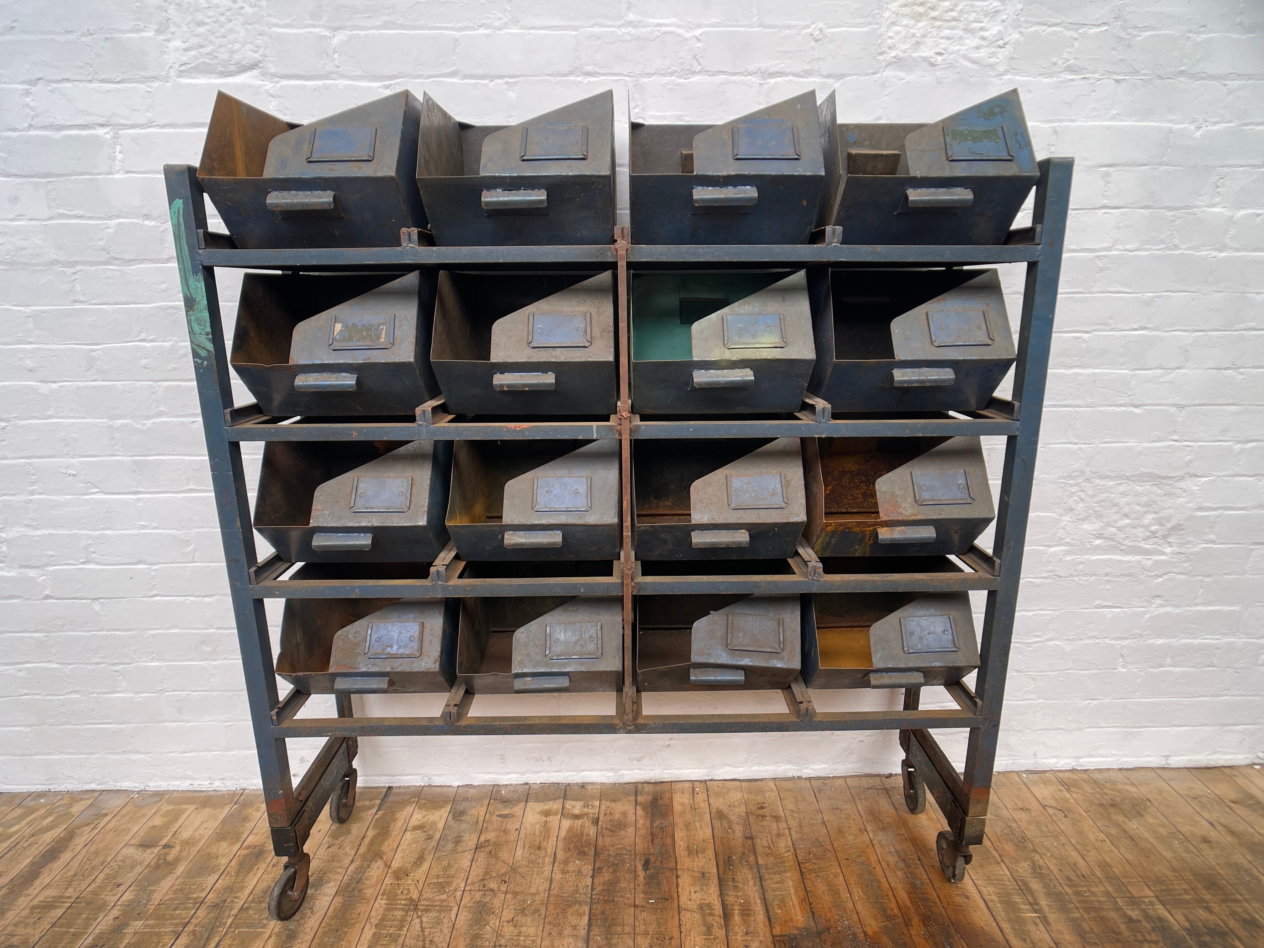 Powerhouse props industrial workshop storage drawers tins shelving 1