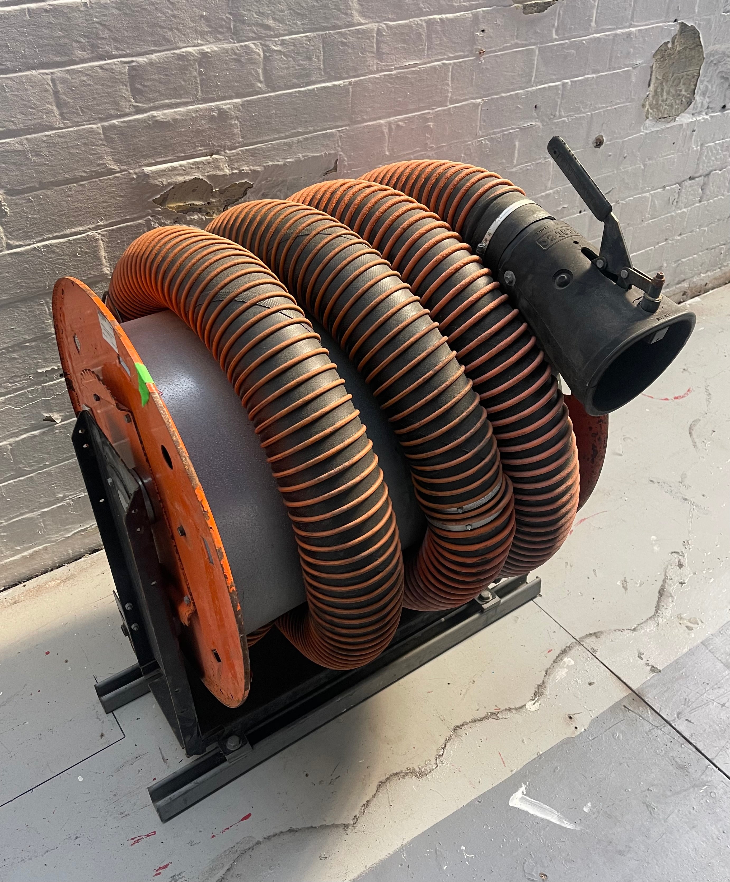 Powerhouse props vintage industrial hose assembly reel hire rental film