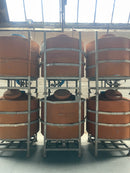 Powerhouse props vintage industrial silos rust rusty large container storage barrel stackable rental hire movie