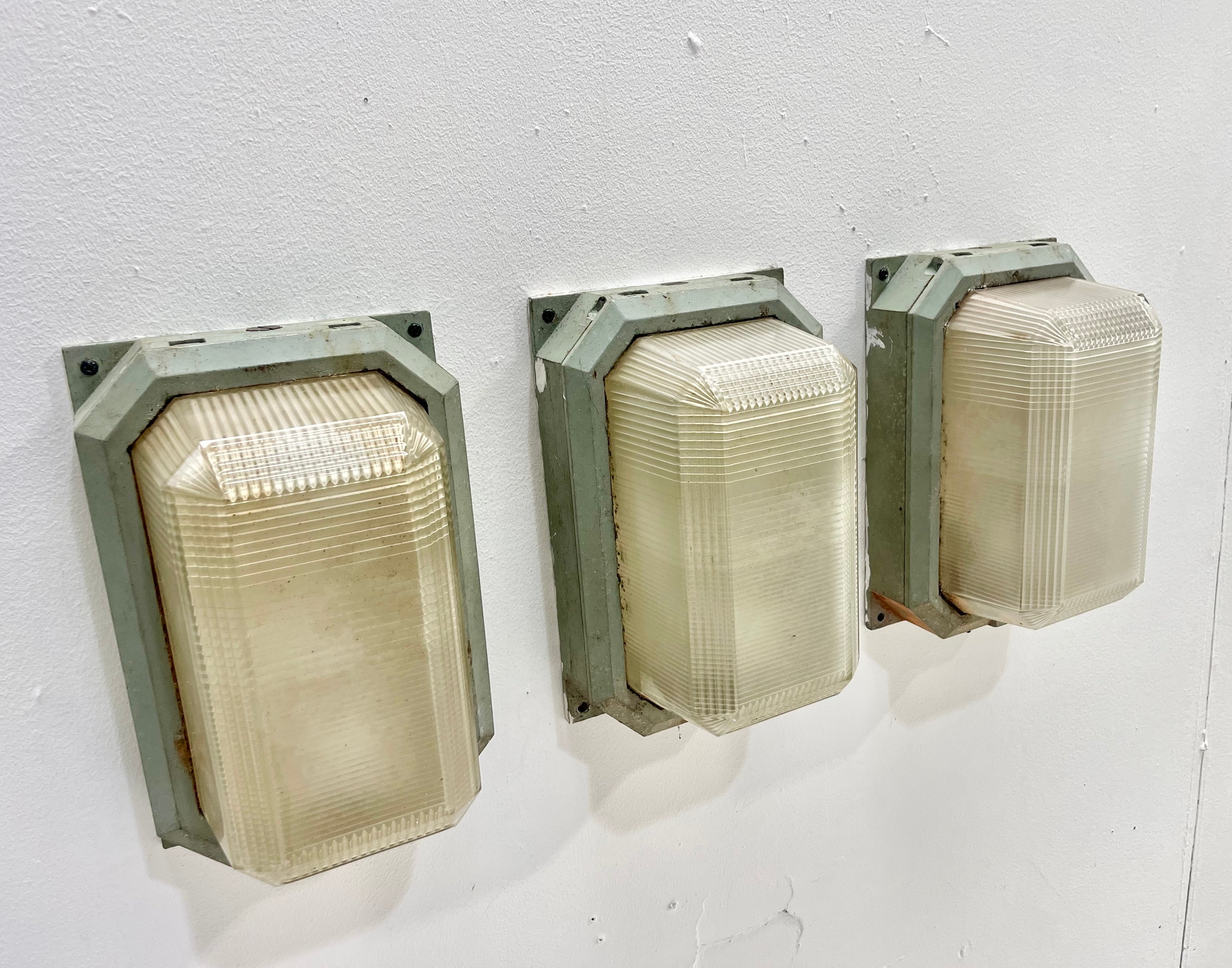 Powerhouse props vintage light lights bulkhead glass explosion proof rental hire movie tv