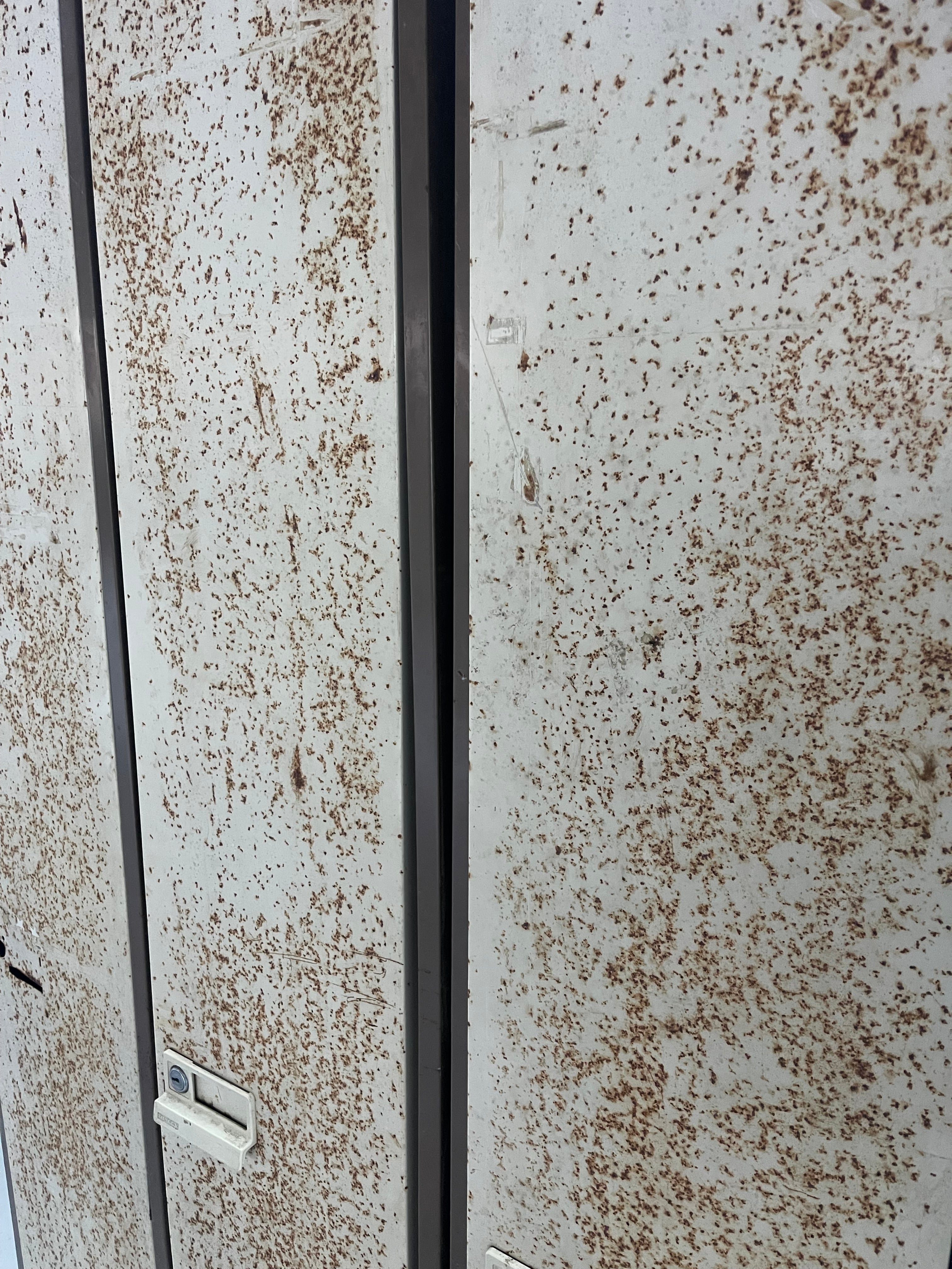 Powerhouse props vintage locker steel cupboard rusty lockers rental hire film movie