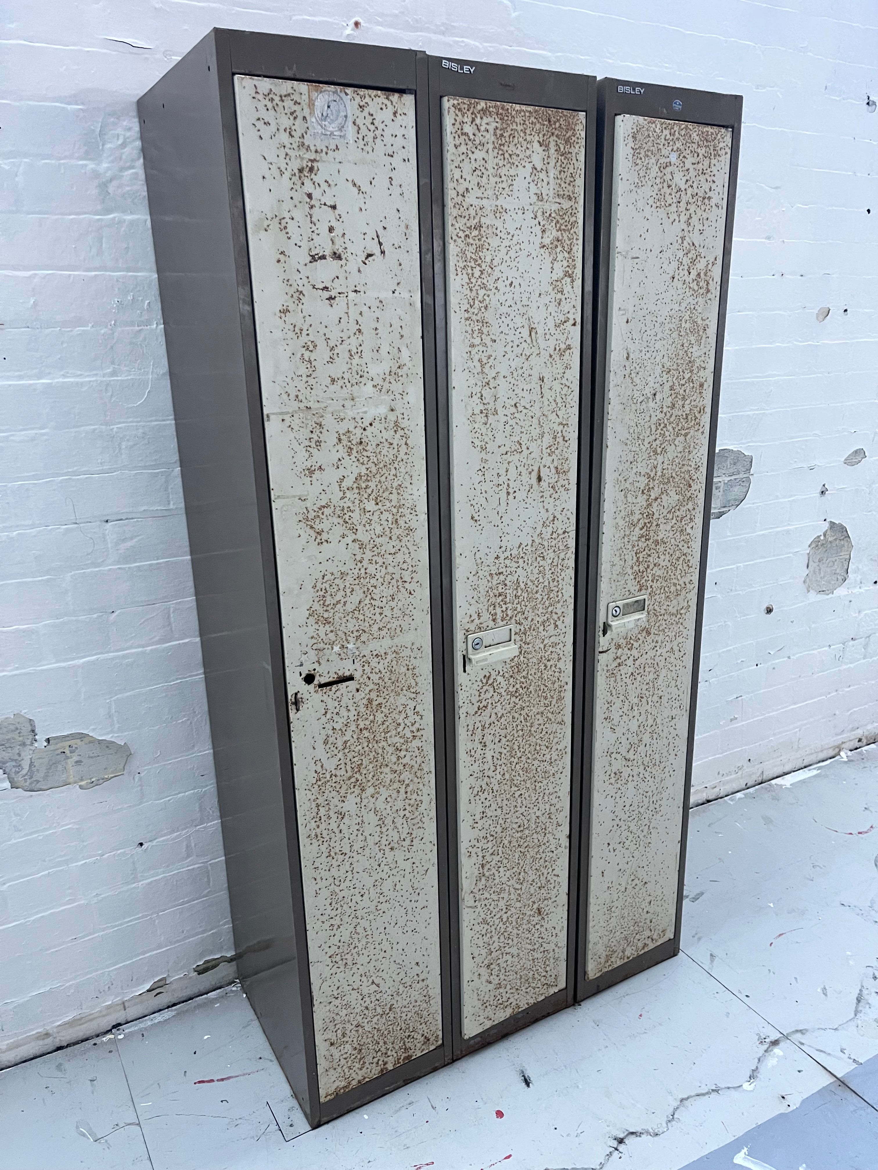 Powerhouse props vintage locker steel cupboard rusty lockers rental hire movie film tv
