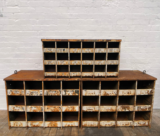 Industrial pigeonhole shelving X6