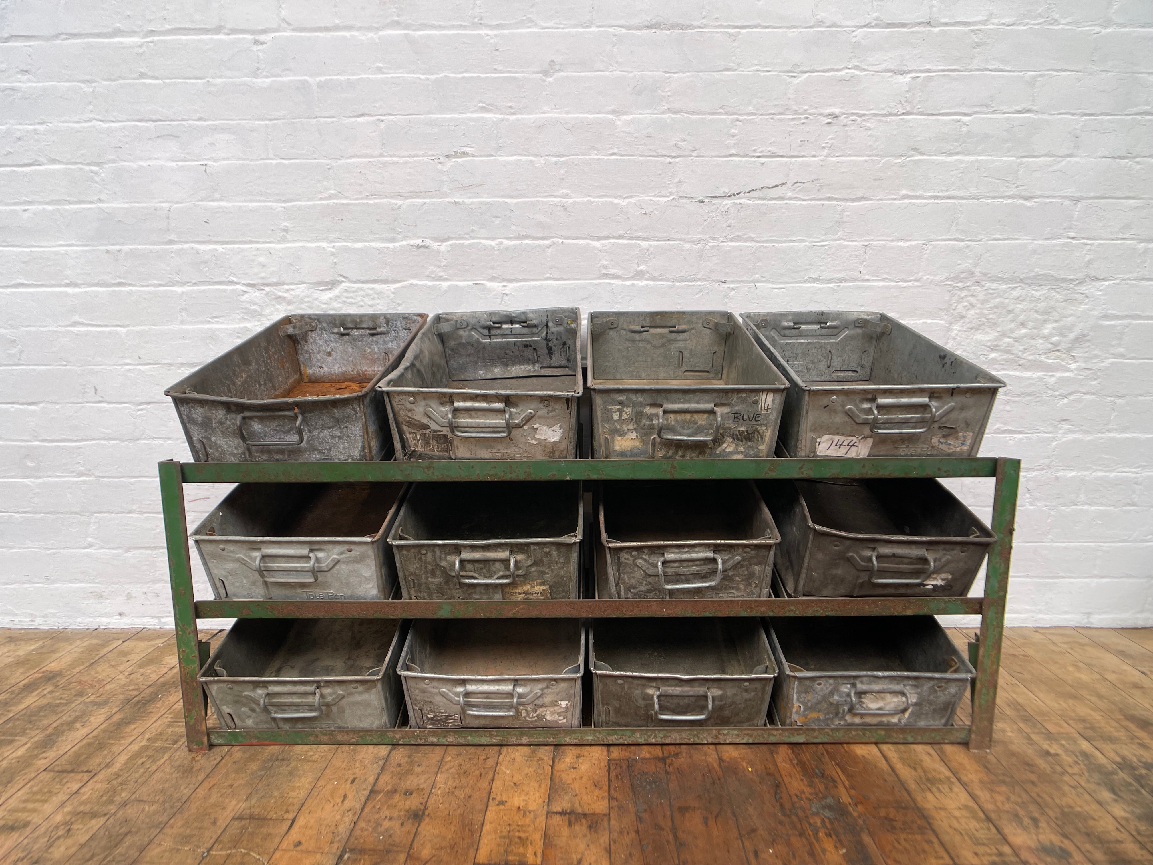 Steel tote shelving Qty 1